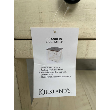 212496 Kirklands : Tủ 1 Ngăn Kéo Già Cổ + Màu Cream 